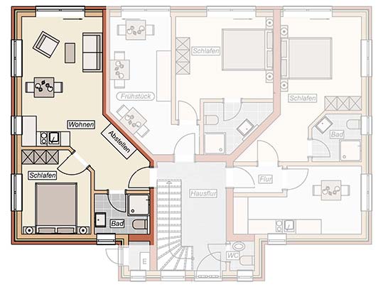 Zweiraum-apartment